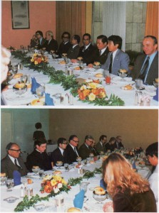 A luncheon held in honouring World Peace Envoy, Dr. Suchart Kosolkitiwong, on his visit to present a Peace Referendum Record to the United Nations at the United Nations Headquarters on November 3-4, 1980, participated by UN senior officials,the permanent representatives to the UN, the religious and peace organization leaders in the UN community.